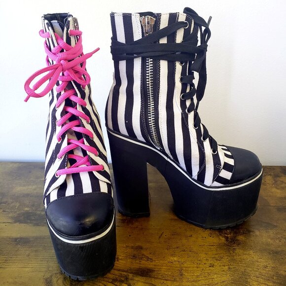 Monster High Wardrobe Frankie Stein Grave Girls Dolls Kill Platform Boots Sz 6M - Picture 4 of 11